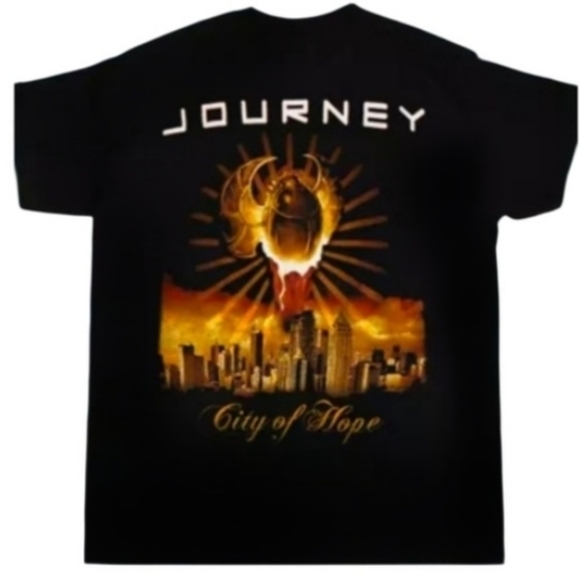 Journey Band Concert Graphic T-Shirt Medium Eclipse 2012 Tour City Of Hope - Picture 2 of 3
